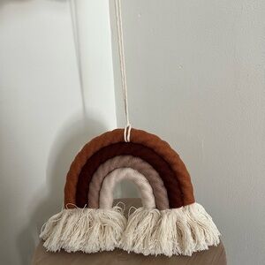 Neutral rainbow decoration hanging decor girls room nursery